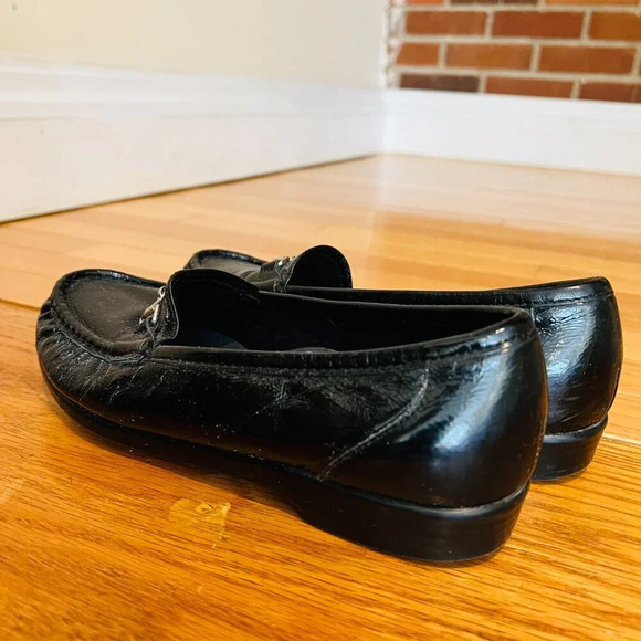 SAS Metro Horsebit Loafers Shoes Women's Size 7 Black Patent Leather - Picture 4 of 16